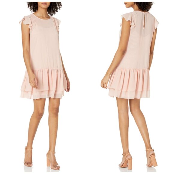 BGBGeneration Dress Sheath Flutter Sleeves Dress size S - Picture 1 of 16